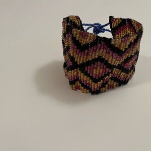 Handcrafted Beaded Cuff Bracelet